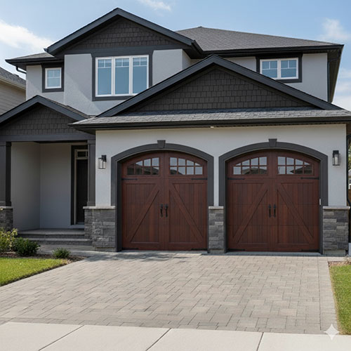 wood-and-carriage Commercial Garage Doors